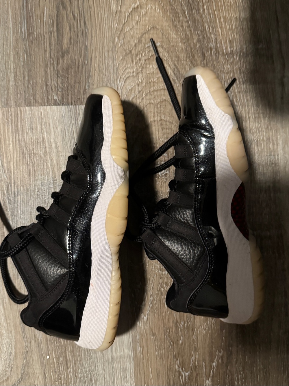 Jordan Kids Black and White Retro Low-Top Sneakers